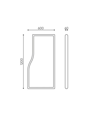 Dimensions panneau acoustique suspendu - Flos Sky
