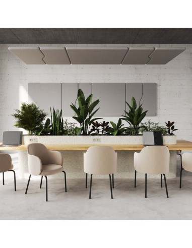 Panneaux acoustiques suspendus en salle de réunion - Flos Sky