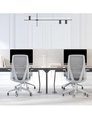 Bureau bench Nova U partagé en coworking dans une salle de travail à Schwyz.