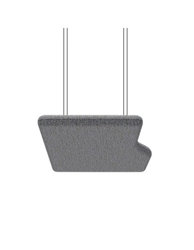 Panneau acoustique suspendu forme trapèze gris - Flos Sky