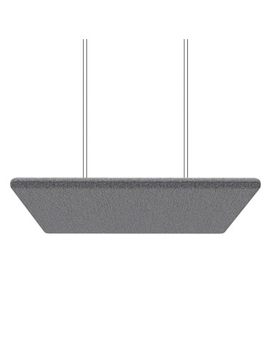 Panneau acoustique suspendu rectangulaire gris - Flos Sky