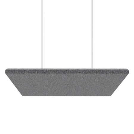 Panneau acoustique suspendu rectangulaire gris - Flos Sky