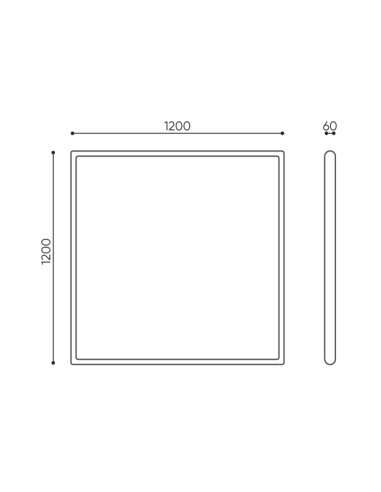 Dimensions panneau acoustique suspendu - Flos Sky