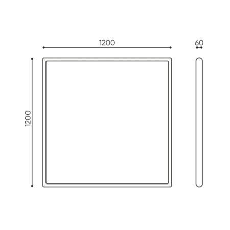 Dimensions panneau acoustique suspendu - Flos Sky