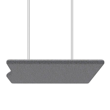 Panneau acoustique suspendu rectangulaire gris - Flos Sky