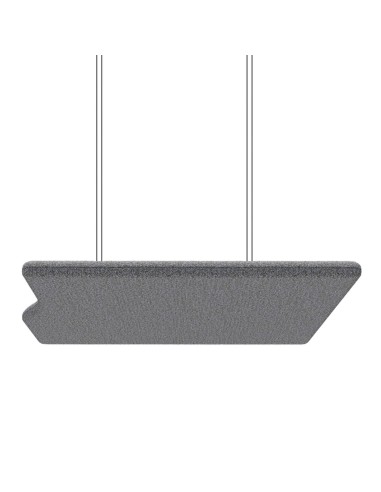 Panneau acoustique suspendu rectangulaire gris - Flos Sky