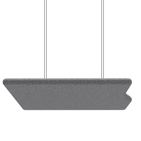 Panneau acoustique suspendu forme design gris - Flos Sky