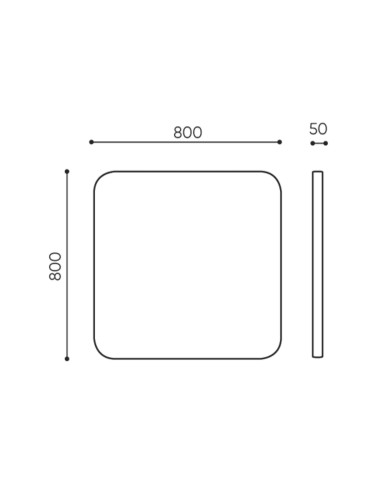 Dimensions panneau acoustique suspendu - Selva Sky