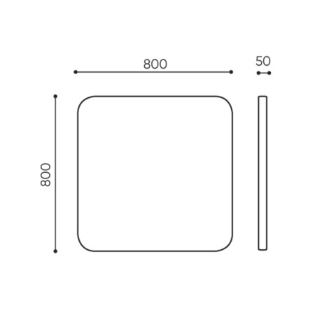 Dimensions panneau acoustique suspendu - Selva Sky