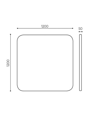 Dimensions panneau acoustique suspendu - Selva Sky