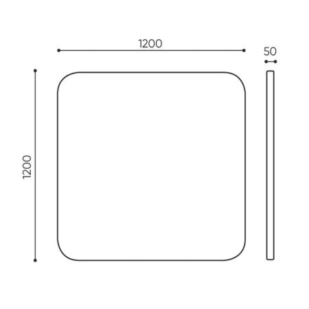 Dimensions panneau acoustique suspendu - Selva Sky