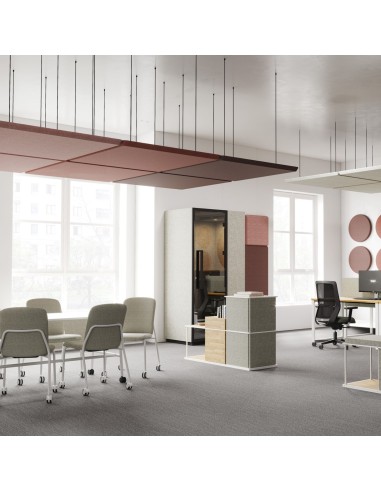 Panneaux acoustiques plafond en salle de réunion - Selva Sky