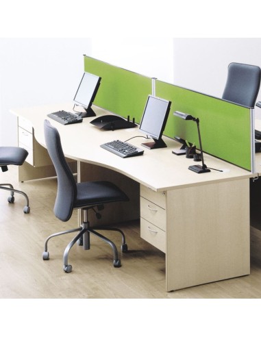 Bureau vague Optima Plus dans un espace de travail professionnel à Genève.