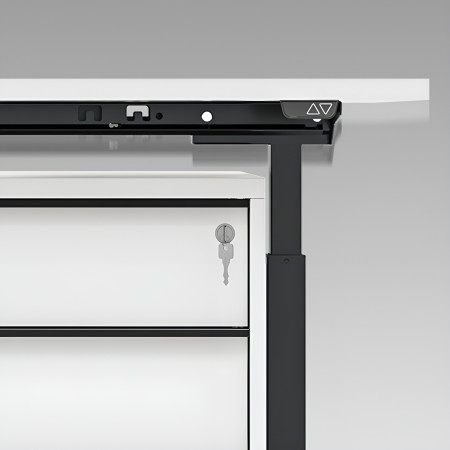 Système anticollision du bureau assis-debout réglable B-active.