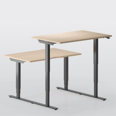 Plage de réglage du bureau bench poste partagés EASY.