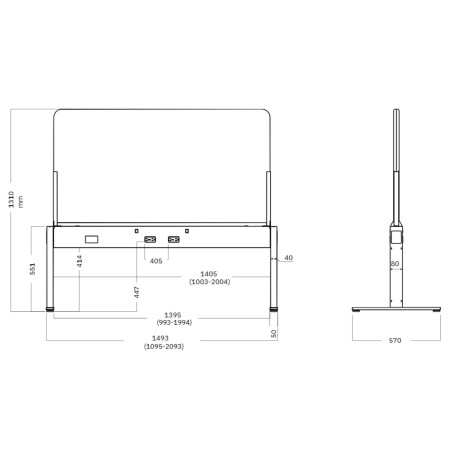 Dimensions Muro panneau acoustique.