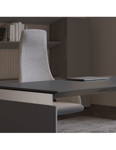 Poste de direction avec bureau assis-debout minimaliste avec chargement sans fil Move&Lead.