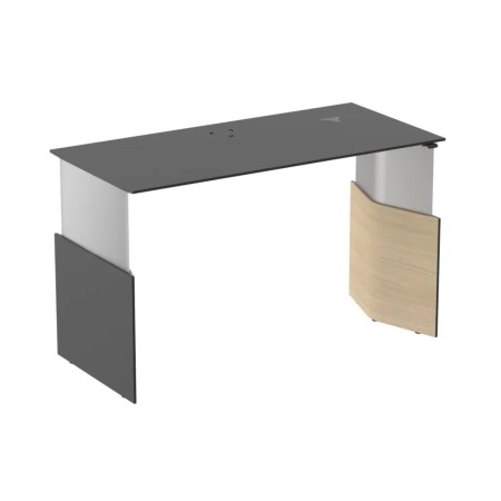 Bureau assis-debout hauteur 1300 mm avec plateau 2000 mm pour espaces de direction Move&Lead.