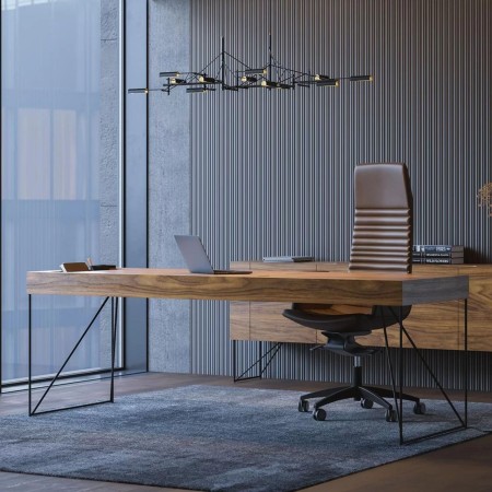 Mobilier de direction bureau avec rangement et tiroirs en bois AIR Executive