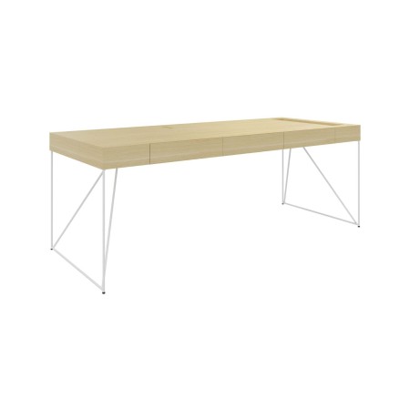 Bureau de direction AIR Executive 2200 x 800 mm en placage bois avec plateau de 120 mm.