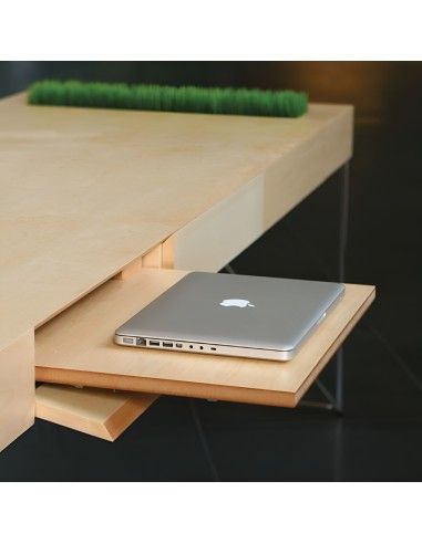 Tablette coulissante pour ordinateur pour espaces exécutifs bureau AIR Executive design.