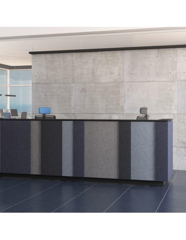 Banque d'accueil en U compatible bureau assis-debout – DOMINO