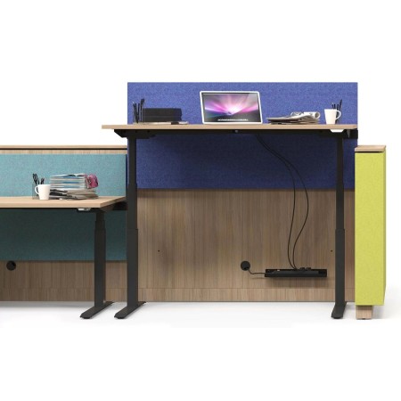 Banque de réception d'angle en L  avec bureau en option - DOMINO