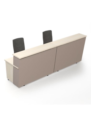 Comptoir d’accueil modulaire TERA pour accueil administratif moderne.