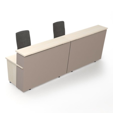 Comptoir d’accueil modulaire TERA pour accueil administratif moderne.