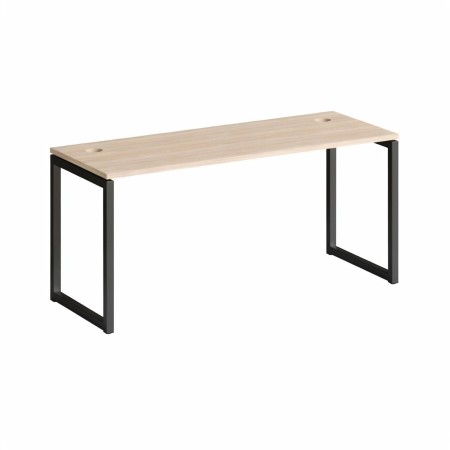 Bureau droit NOVA O profondeur 70 ou 80 cm avec piètement métal en O et top access rectangulaire.