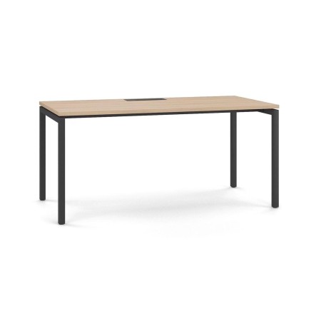 Bureau NOVA U avec piètement en U et plateau effet bois.