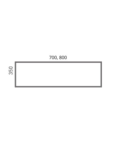 Dimensions de l'écran acoustique latéral Nova Fabric.