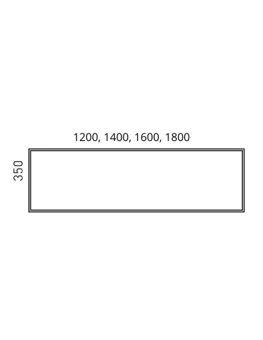 Dimensions de l'écran frontal Nova Fabric Metal Frame bureau individuel.