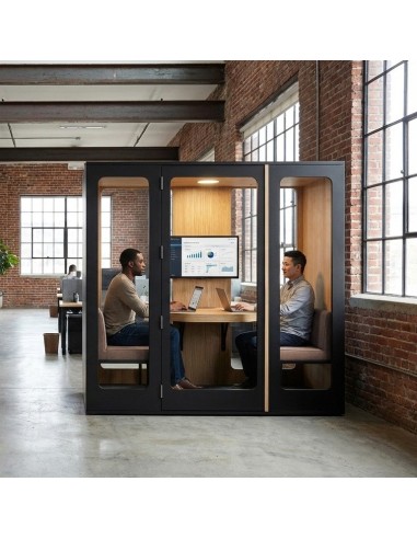 Cabine Haven Four – Acoustique et Design pour Réunions & Visioconférences | Office Acoustics