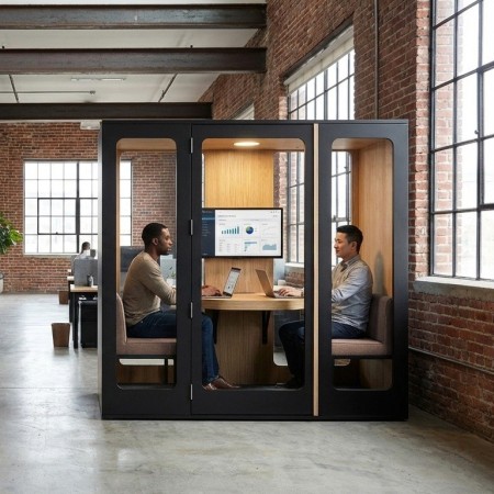 Cabine Haven Four – Acoustique et Design pour Réunions & Visioconférences | Office Acoustics