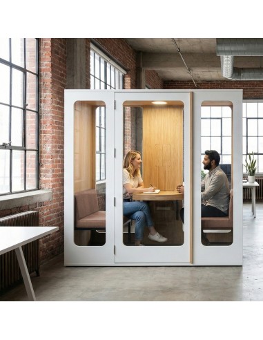 Cabine Haven Four – Acoustique et Design pour Réunions & Visioconférences | Office Acoustics