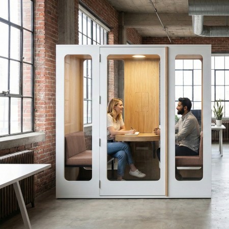 Cabine Haven Four – Acoustique et Design pour Réunions & Visioconférences | Office Acoustics