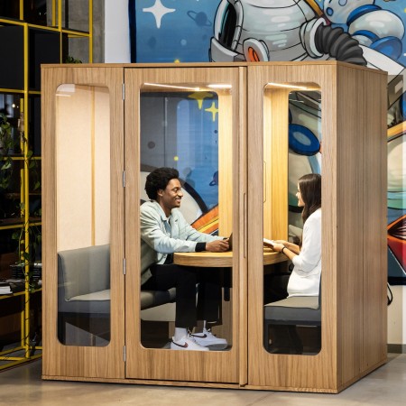 Cabine Haven Four – Acoustique et Design pour Réunions & Visioconférences | Office Acoustics