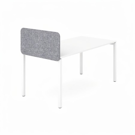 Cloison latérale acoustique Nova Fabric gris clair pour bureau NOVA individuel.