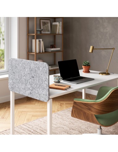 Cloison latérale Nova Fabric sur bureau NOVA dans un open space moderne à Lausanne.