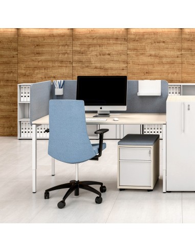 Écran frontal acoustique Nova Fabric pour ton bureau NOVA dans espace de travail.