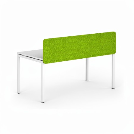 Panneau frontal acoustique NOVA en tissu vert clair pour bureau professionnel.