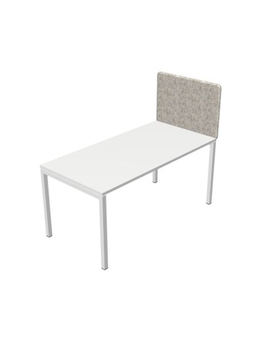 Haute cloison latérale acoustique NOVA Fabric gris clair pour bureau.