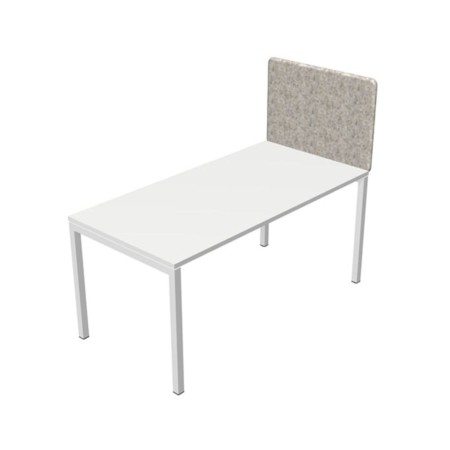 Haute cloison latérale acoustique NOVA Fabric gris clair pour bureau.