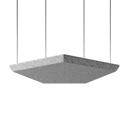 Panneau acoustique suspendu forme polygonale sombre - Silent Block Sky