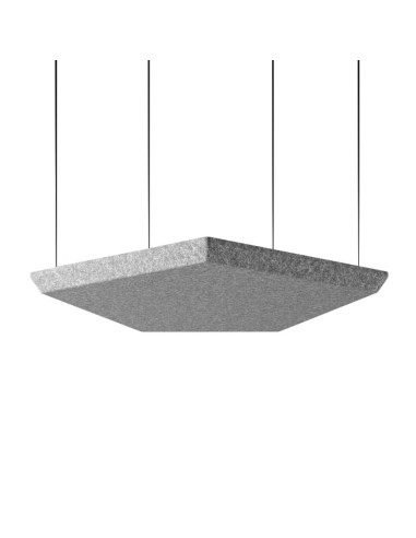 Panneau acoustique suspendu forme polygonale sombre - Silent Block Sky