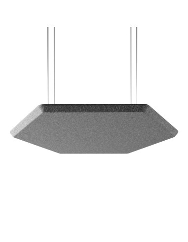 Panneau acoustique suspendu hexagonal gris - Silent Block Sky