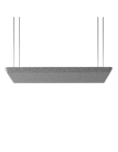 Panneau acoustique suspendu rectangulaire gris - Silent Block Sky