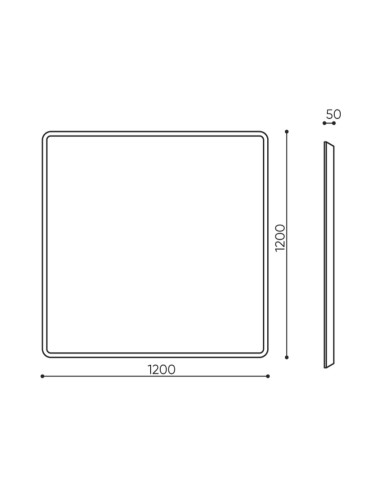 Dimensions panneau acoustique suspendu - Silent Block Sky