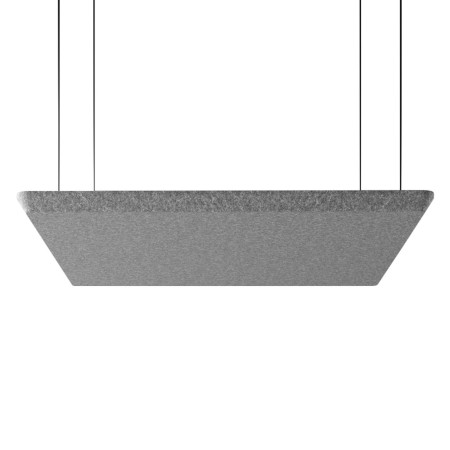 Panneau acoustique suspendu rectangulaire gris - Silent Block Sky